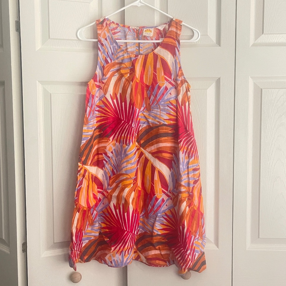 C&C California women's multicolor pockets side linen shift dress.       #424
